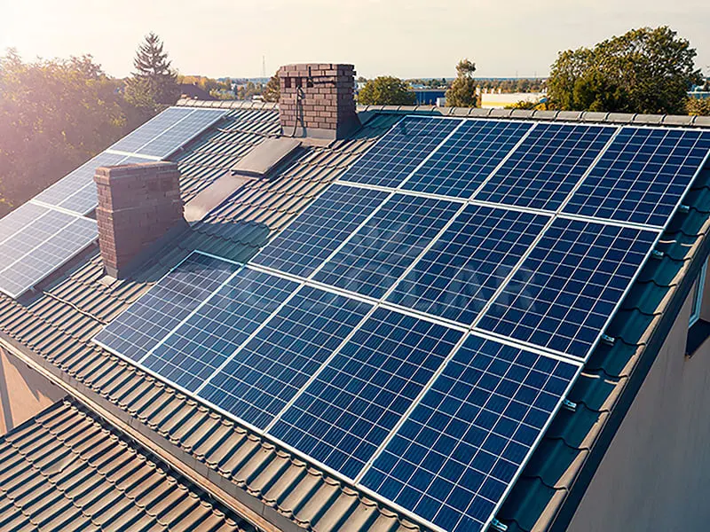 Pendakap Bumbung Jubin Sepanyol 11KW Panel Suria
