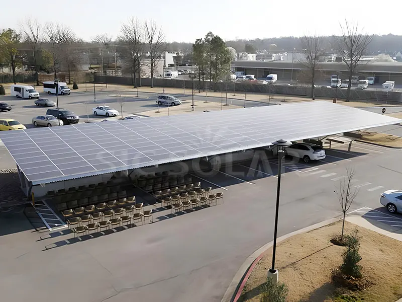 Sistem Pemasangan Carport Solar Kanada 150KW