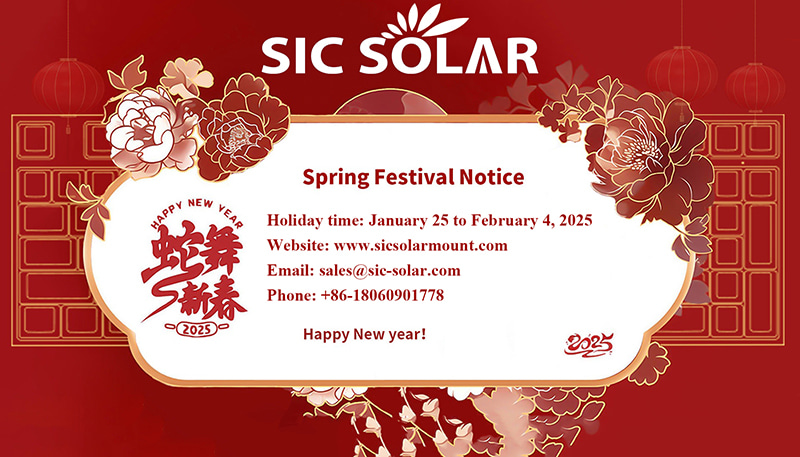 Sic Solar 2025 Spring Festival Holiday Notis