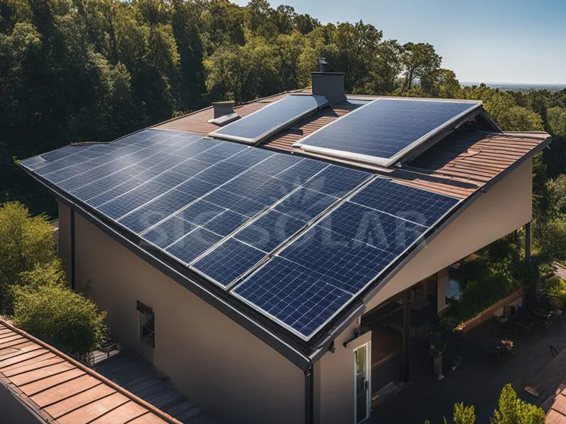 Pendakap Suria Bumbung Jubin Batu Tulis 20KW Di Portugal