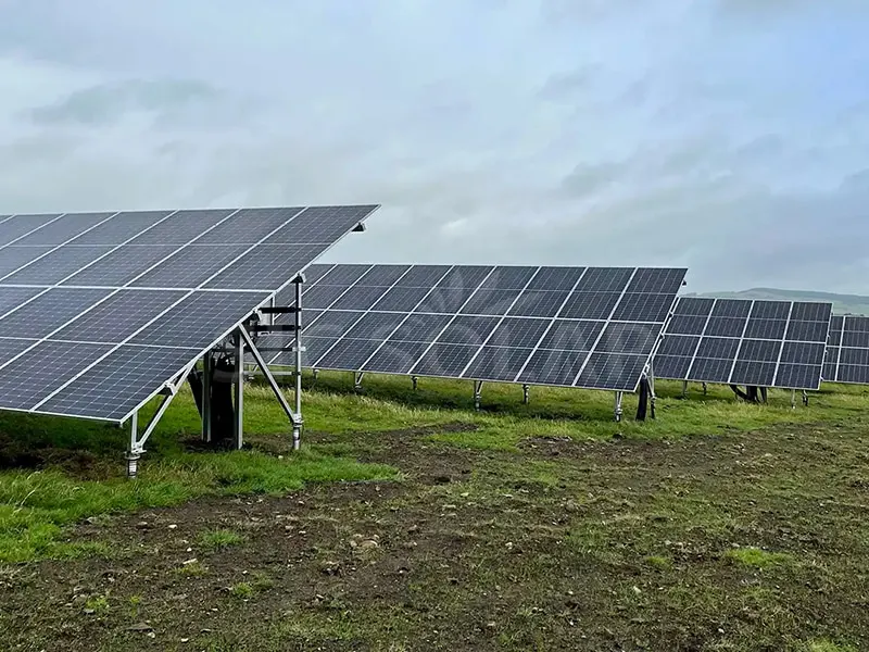 2MW Solar Panel W Type Ground Mounting Bracket Di Brazil