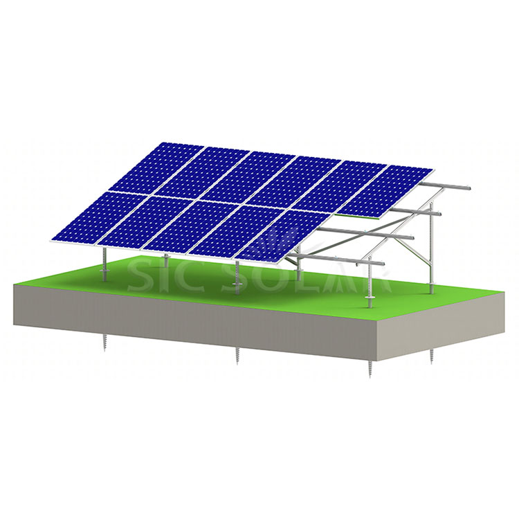 Sistem pelekap tanah solar keluli tergalvani