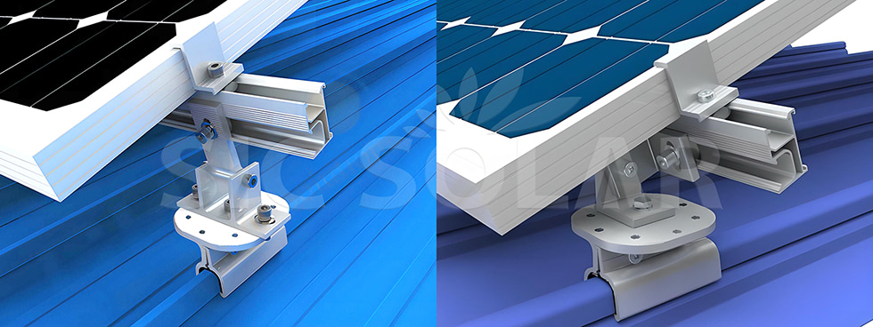 Solar Module Racking Assembly Tin Roof Clamp